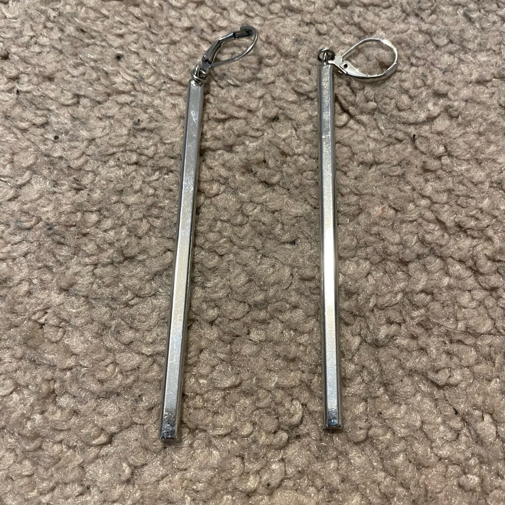 Silver earrings